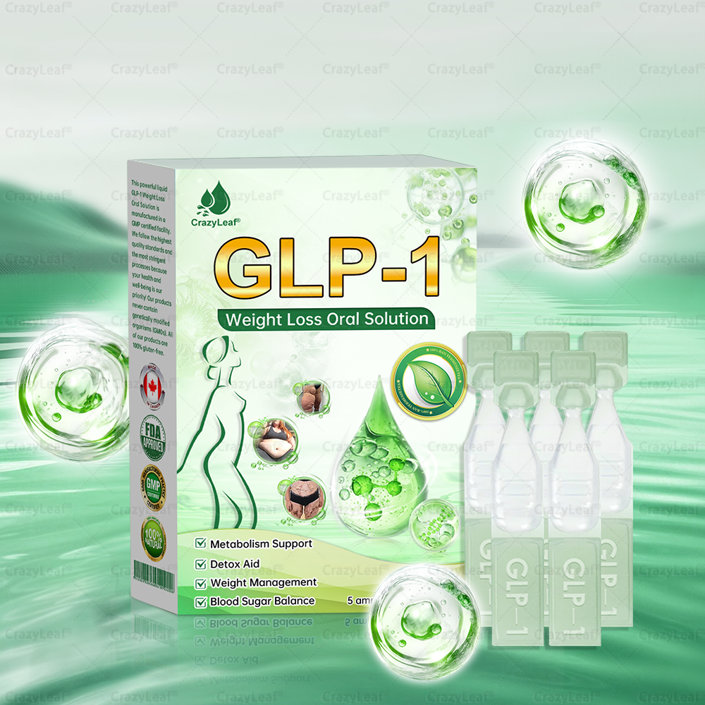 CrazyLeaf® 💎Meglutide GLP-1 Activating Oral Solution with Collagen & Matrixyl 3000|💎Obesity,Cardiovascular Diseas, Diabetes, Sleep Apnea, Joint Problems and More
