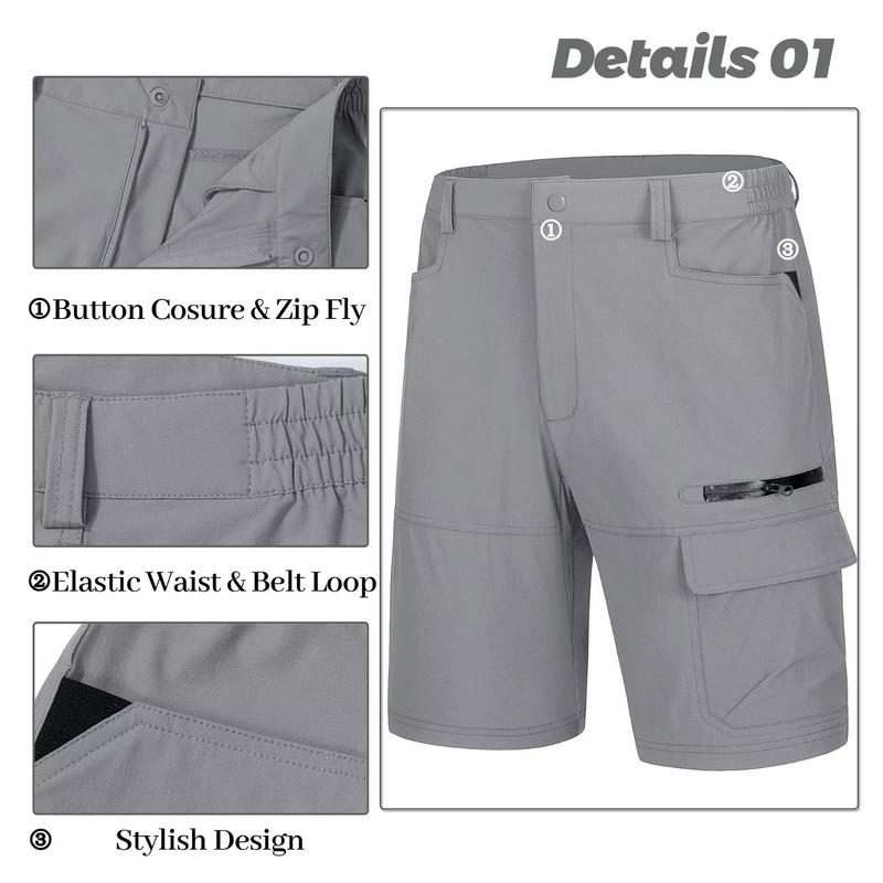 复制Men's Summer Lightweight Quick-Dry Work Shorts(Pockets on both the front and back)