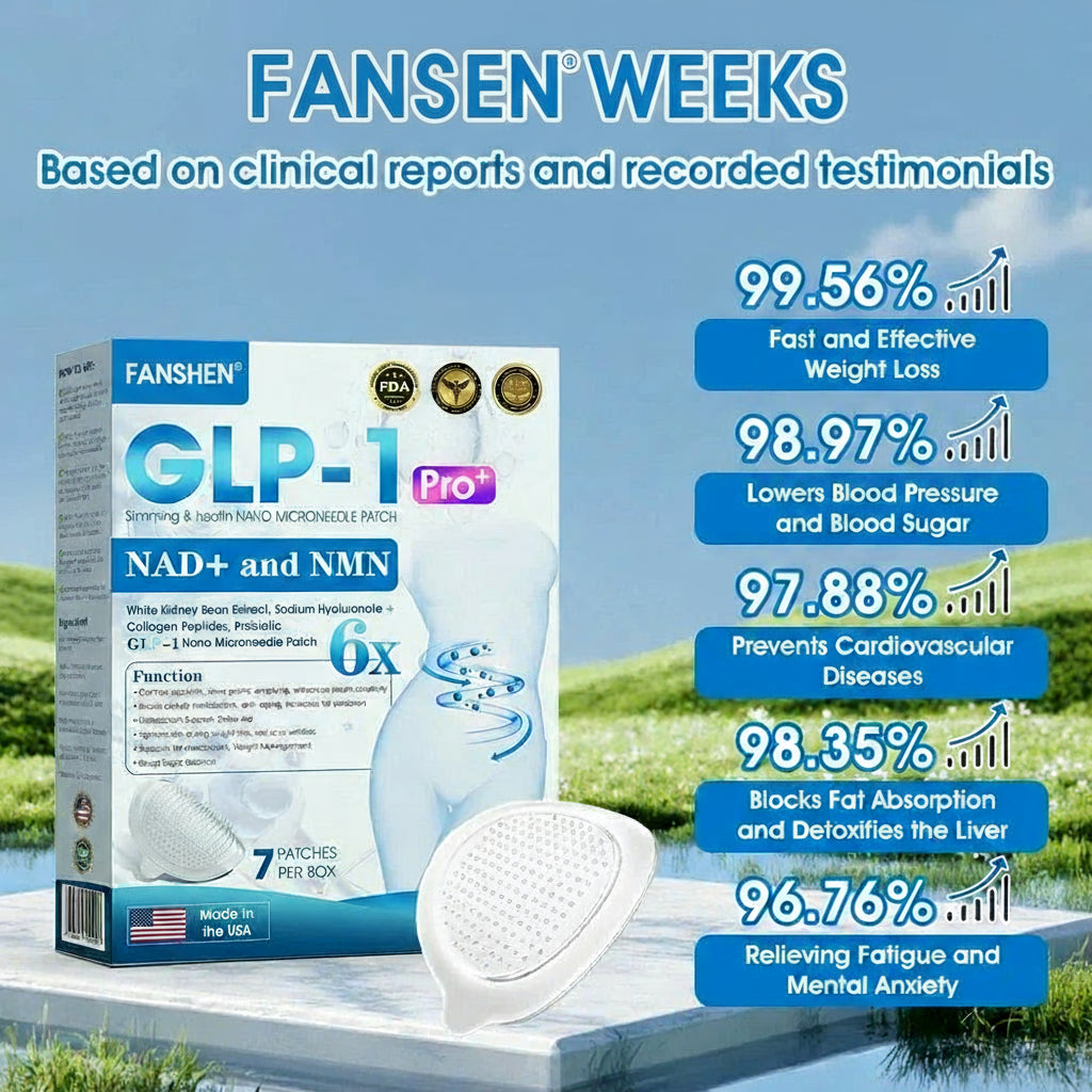 【Last Day Promotion 80% OFF】🥇FANSHEN® GLP-1 & NAD+ Slimming & health NANO MICRONEEDLE PATCH🇬🇧(Zero Pain. 24/7 Release | Lose 20lbs FAST | 90% Sugar Drop | )👨⚕️