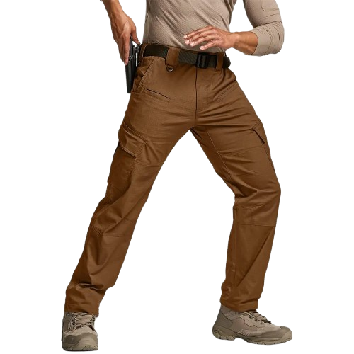 8-Pack Men's Flex Ripstop Tactical Pants, Water Resistant Stretch Cargo Pants, Lightweight EDC Hiking Work Pants