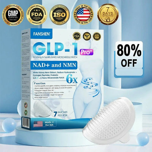 【Last Day Promotion 80% OFF】🥇FANSHEN® GLP-1 & NAD+ Slimming & health NANO MICRONEEDLE PATCH🇬🇧(Zero Pain. 24/7 Release | Lose 20lbs FAST | 90% Sugar Drop | )👨⚕️
