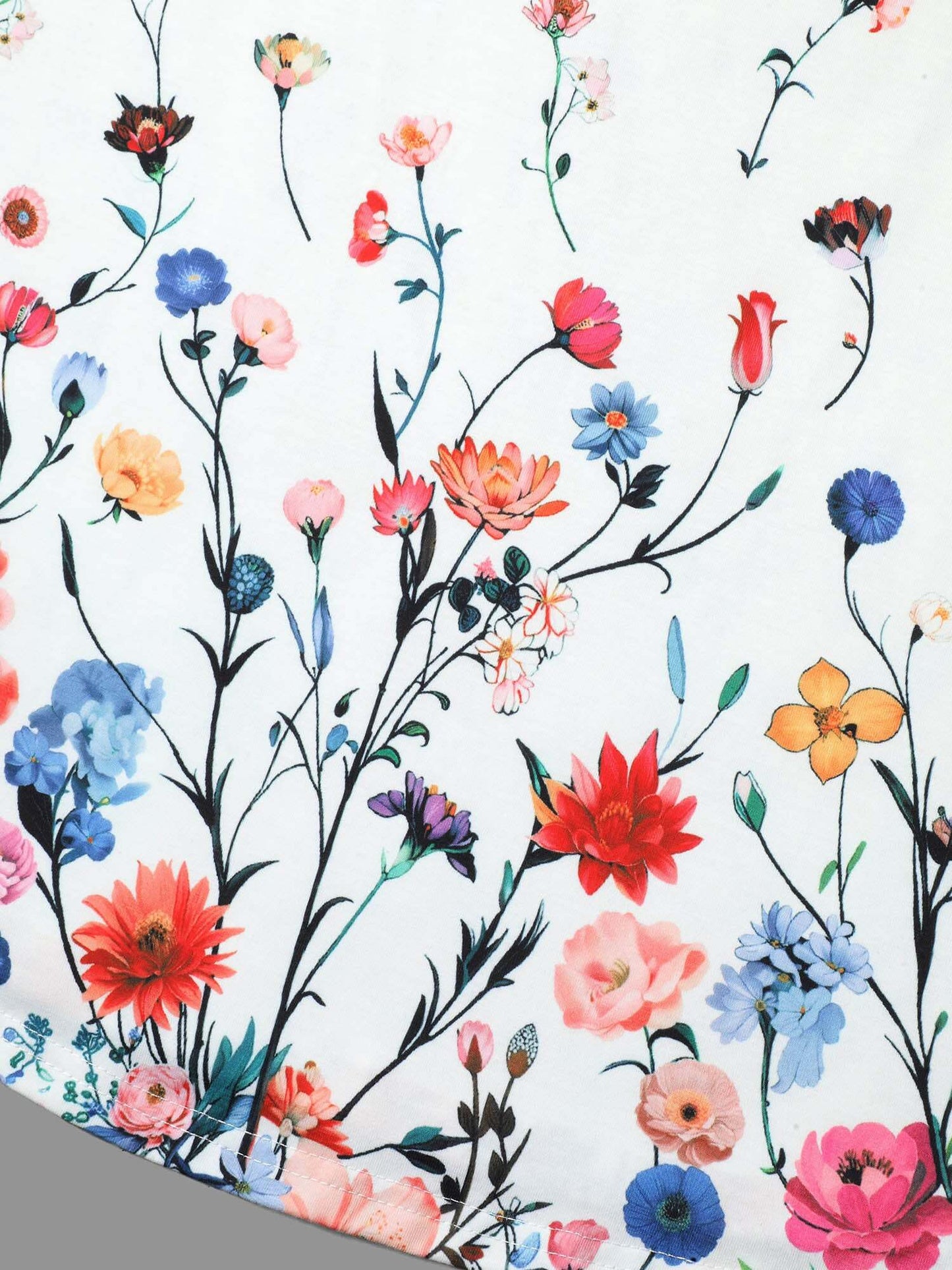 Blooming Flowers Print Stretchy Vest
