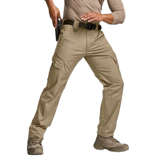 8-Pack Men's Flex Ripstop Tactical Pants, Water Resistant Stretch Cargo Pants, Lightweight EDC Hiking Work Pants
