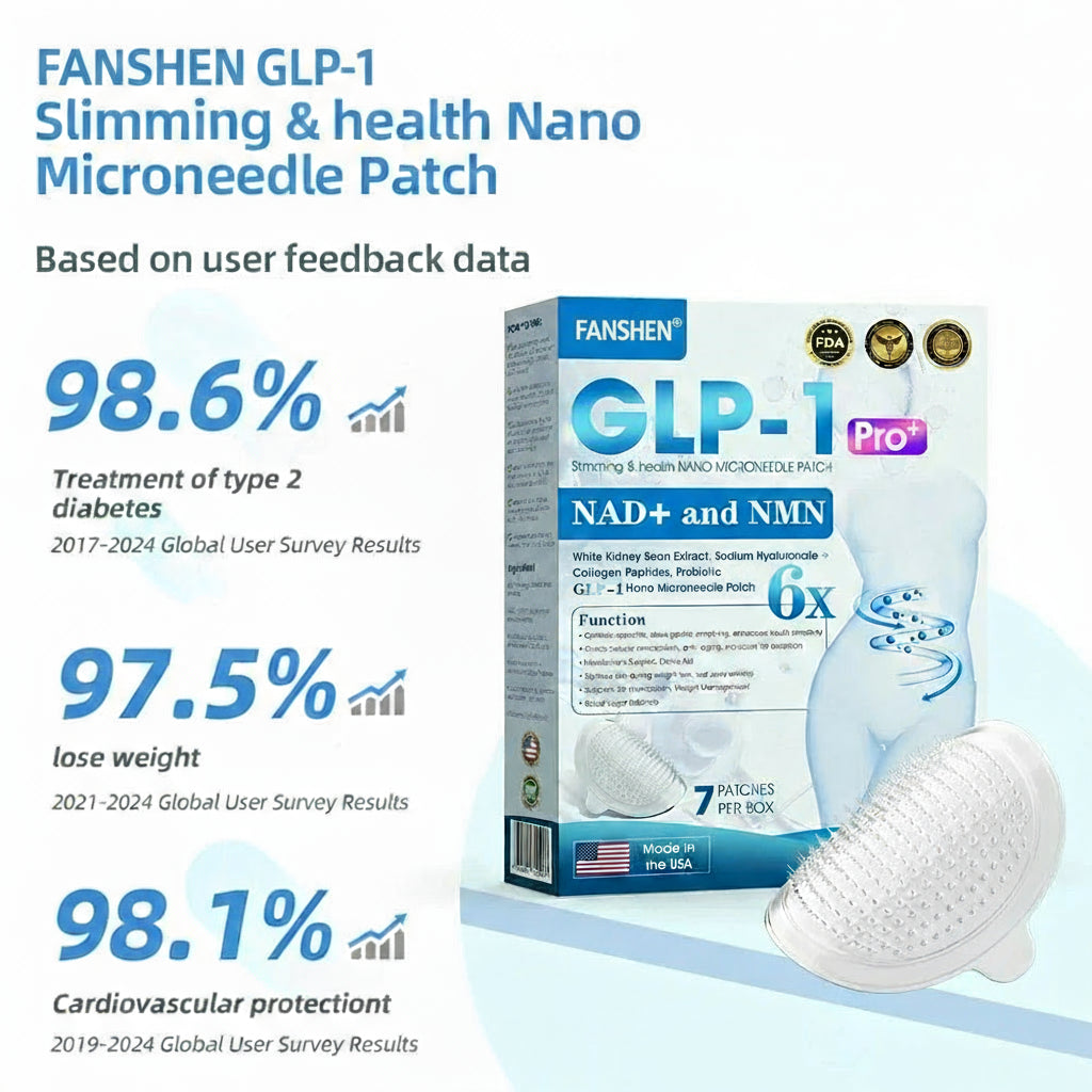 【Last Day Promotion 80% OFF】🥇FANSHEN® GLP-1 & NAD+ Slimming & health NANO MICRONEEDLE PATCH🇬🇧(Zero Pain. 24/7 Release | Lose 20lbs FAST | 90% Sugar Drop | )👨⚕️