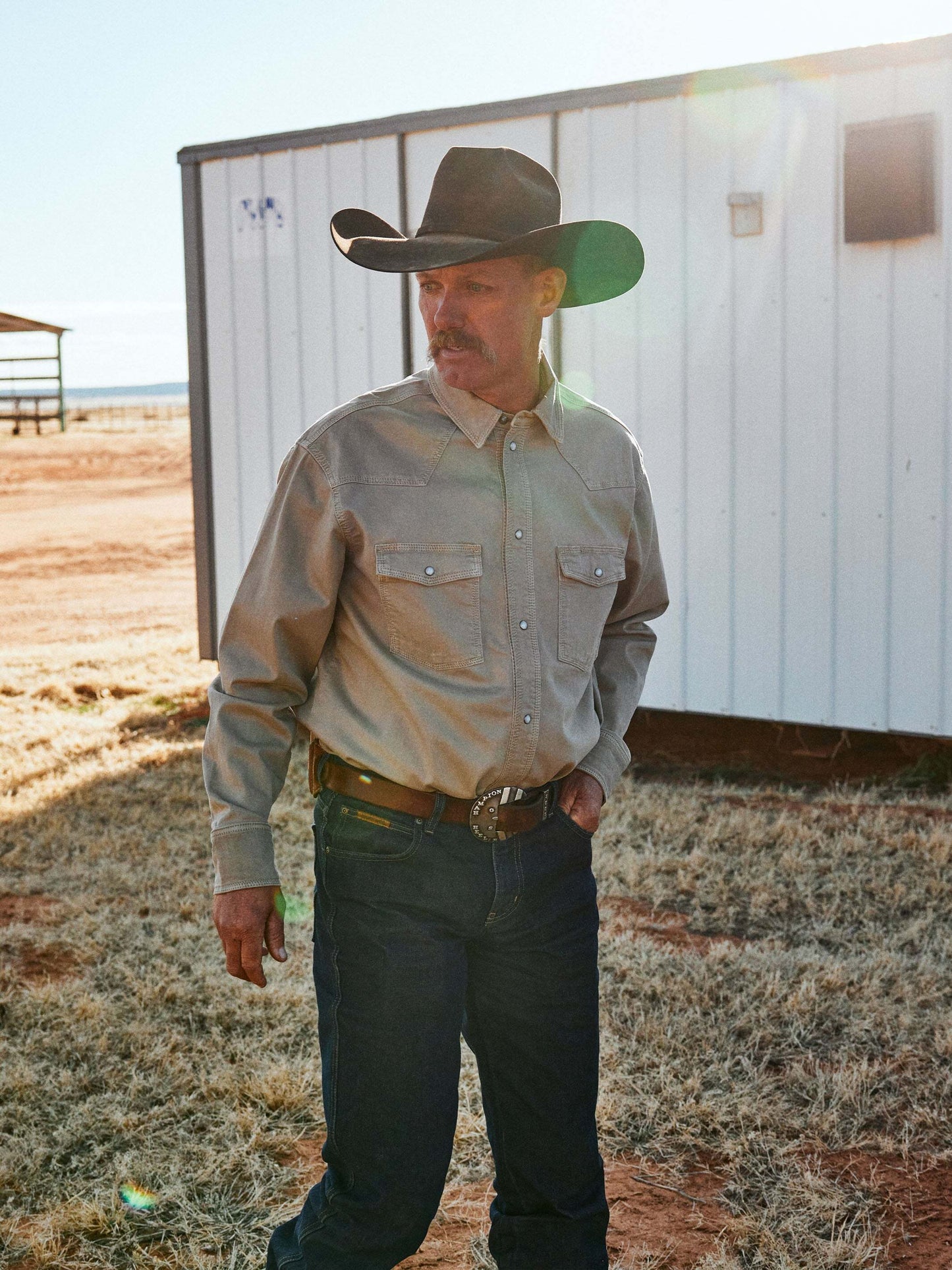 Western Denim Snap Shirt