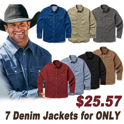 Western Denim Snap Shirt