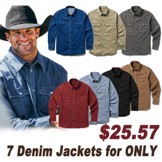 Western Denim Snap Shirt