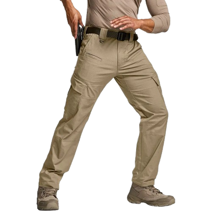 8-Pack Men's Flex Ripstop Tactical Pants, Water Resistant Stretch Cargo Pants, Lightweight EDC Hiking Work Pants