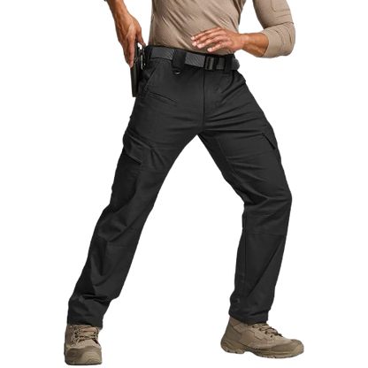 8-Pack Men's Flex Ripstop Tactical Pants, Water Resistant Stretch Cargo Pants, Lightweight EDC Hiking Work Pants