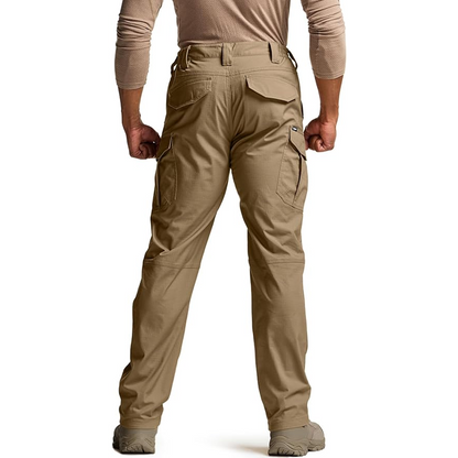 8-Pack Men's Flex Ripstop Tactical Pants, Water Resistant Stretch Cargo Pants, Lightweight EDC Hiking Work Pants